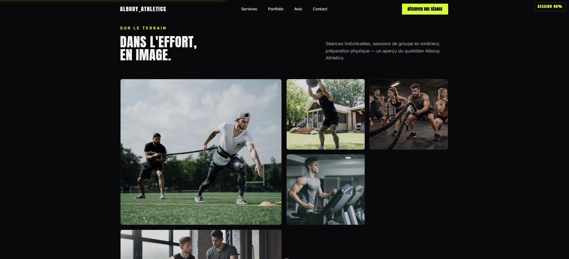 Galerie photo du site Albouy Athletics